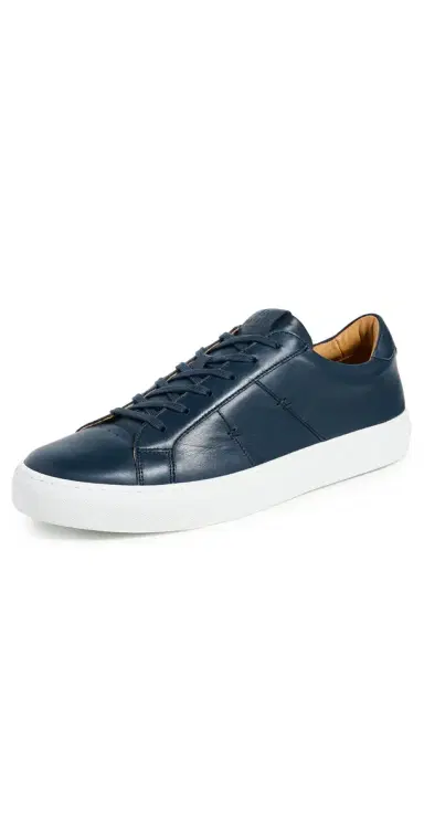 GREATS Royale 2.0 Leather Sneakers Navy 8 | Thumbnail 1