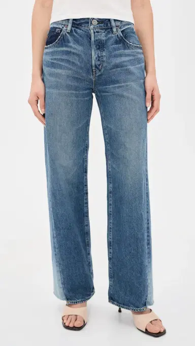 Moussy Vintage Panel Wide Jeans Blue | Thumbnail 2