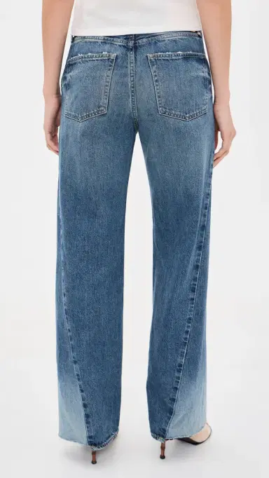 Moussy Vintage Panel Wide Jeans Blue | Thumbnail 3