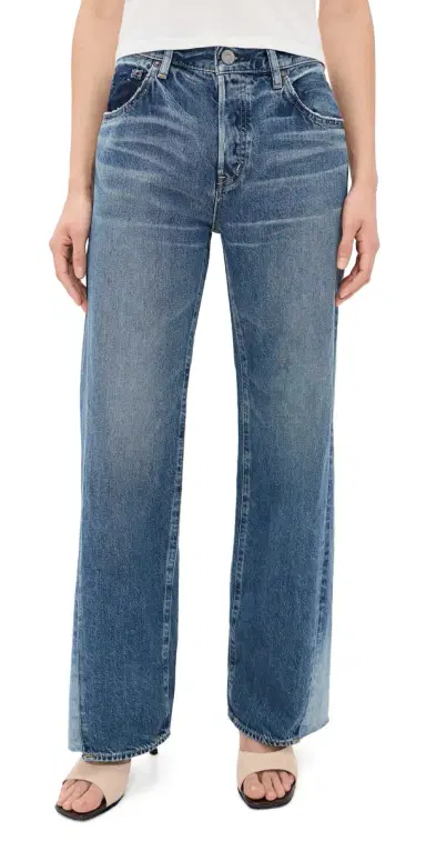 Moussy Vintage Panel Wide Jeans Blue | Thumbnail 1