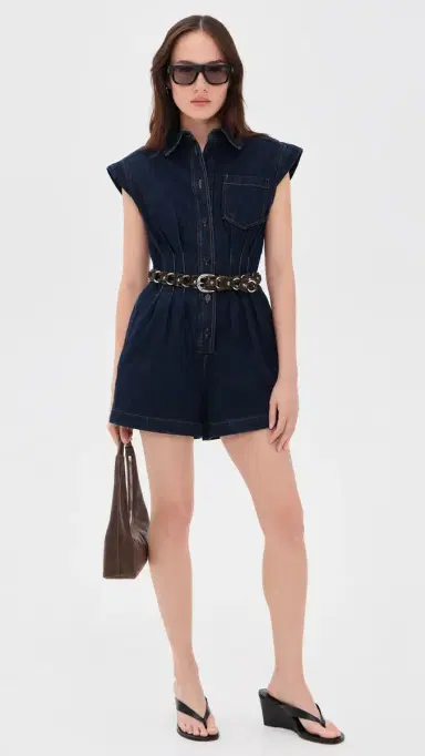 Line & Dot Flavia Denim Romper Indigo | Thumbnail 5 Line & Dot Flavia Denim Romper Indigo | Thumbnail 5