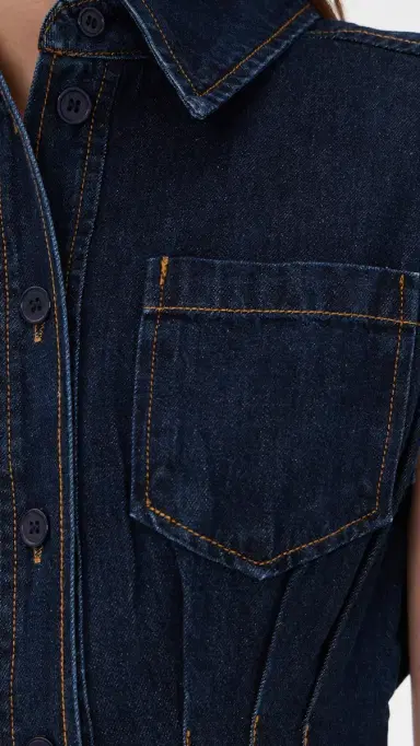 Line & Dot Flavia Denim Romper Indigo | Thumbnail 6 Line & Dot Flavia Denim Romper Indigo | Thumbnail 6