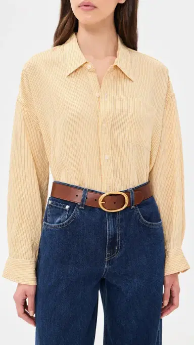 TWP Wide Belt Cognac 75 | Thumbnail 3