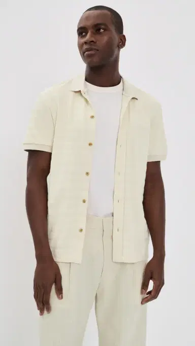 Taylor Stitch The Bywater Polo Natural Knit Stripe 42 | Thumbnail 2