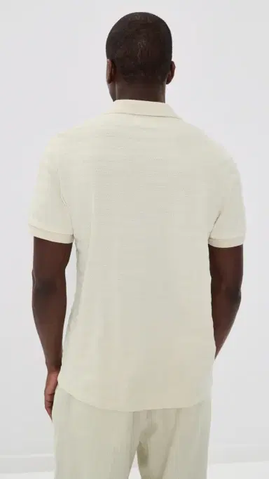 Taylor Stitch The Bywater Polo Natural Knit Stripe 42 | Thumbnail 3