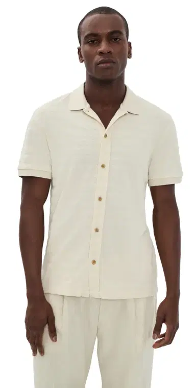 Taylor Stitch The Bywater Polo Natural Knit Stripe 42 | Thumbnail 1