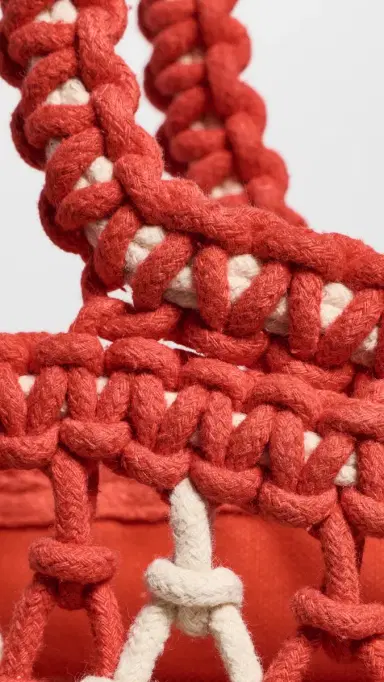 Faherty Sunwashed Macrame Tote | Thumbnail 5