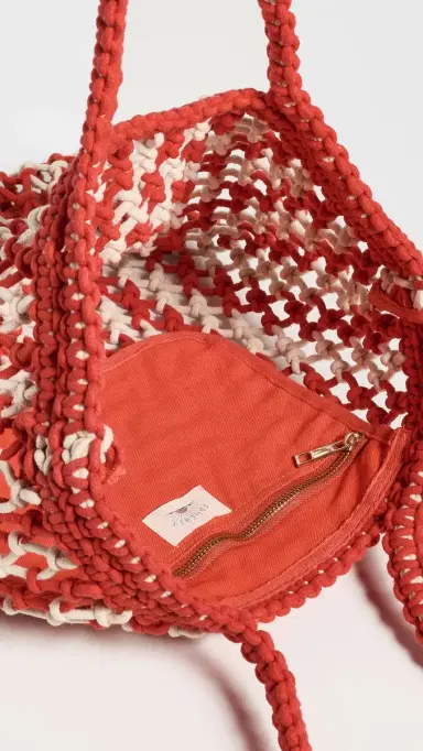 Faherty Sunwashed Macrame Tote | Thumbnail 6