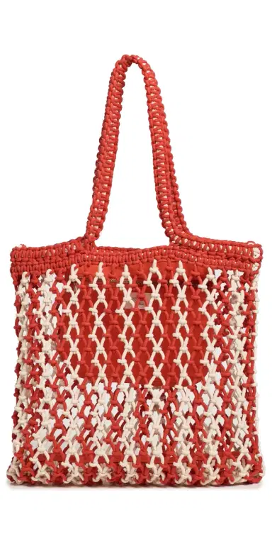 Faherty Sunwashed Macrame Tote | Thumbnail 1
