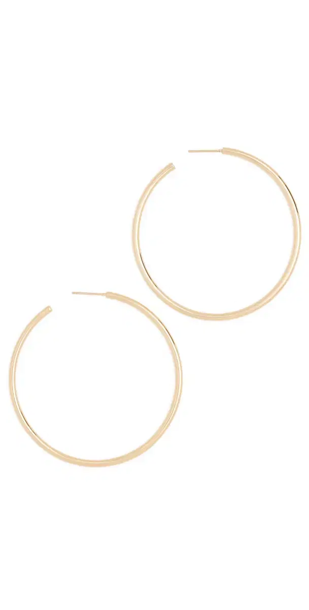 2 Thread Hoops Yellow Gold One Size