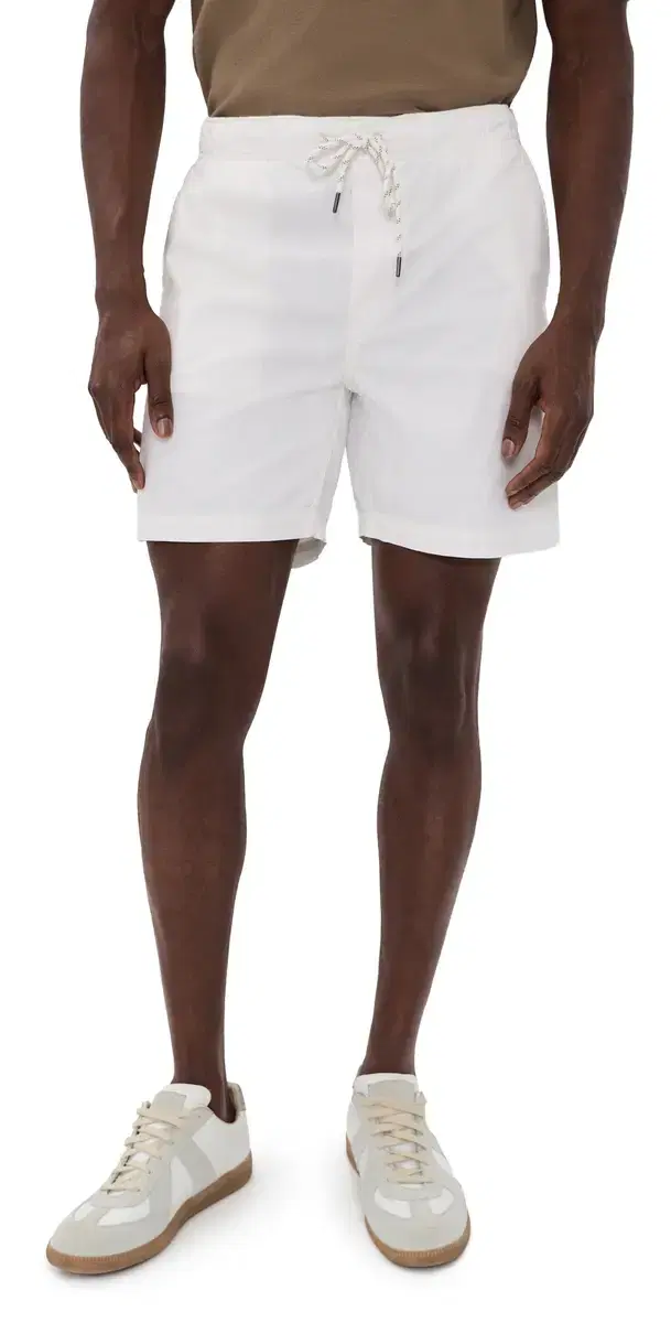 Essential Drawstring Shorts 6 Boneyard White