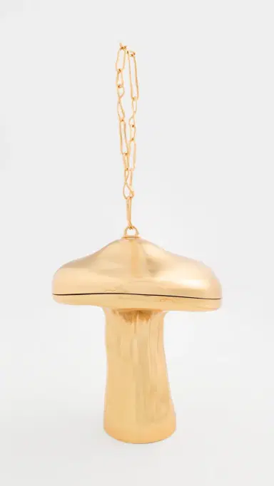 Cult Gaia Fungo Clutch Brushed Brass One Size | Thumbnail 2