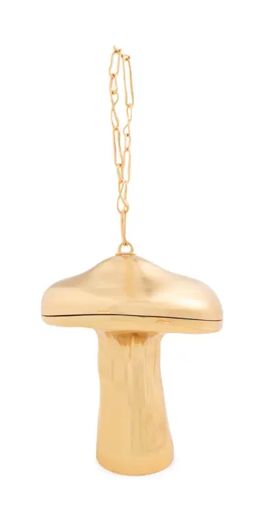 Cult Gaia Fungo Clutch Brushed Brass One Size | Thumbnail 1