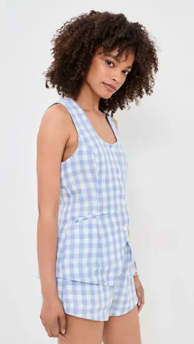 BLANKNYC Beach Picnic Top Blue Combo M | Thumbnail 4