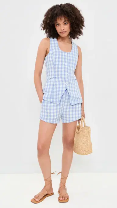 BLANKNYC Beach Picnic Top Blue Combo M | Thumbnail 5