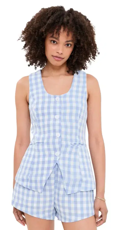 BLANKNYC Beach Picnic Top Blue Combo M | Thumbnail 1