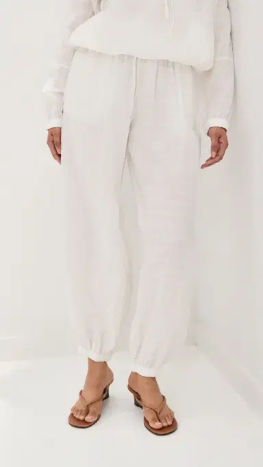 LE BOP Andi Checked Pants White | Thumbnail 3 LE BOP Andi Checked Pants White | Thumbnail 3