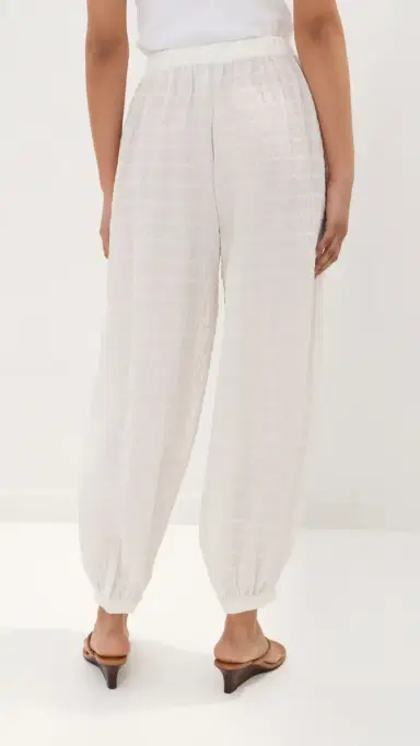 LE BOP Andi Checked Pants White | Thumbnail 4 LE BOP Andi Checked Pants White | Thumbnail 4