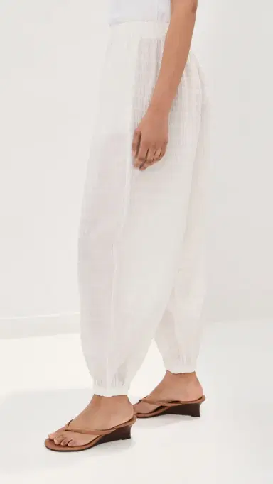 LE BOP Andi Checked Pants White | Thumbnail 5 LE BOP Andi Checked Pants White | Thumbnail 5