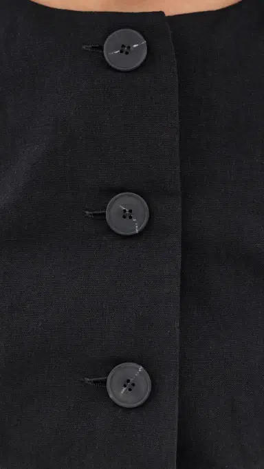 ALIGNE Leah Linen Mix Dress Black | Thumbnail 6