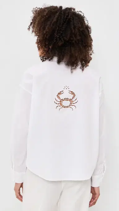 Splendid Mallory Poplin Button Down White | Thumbnail 4