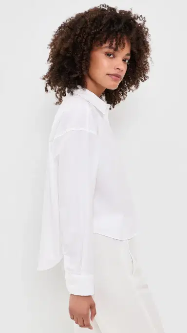 Splendid Mallory Poplin Button Down White | Thumbnail 5