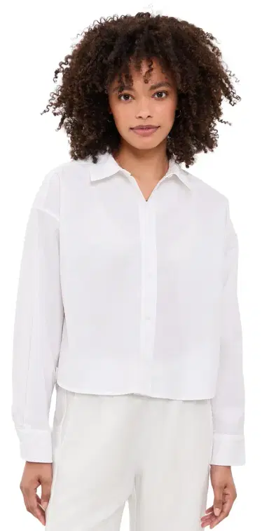 Splendid Mallory Poplin Button Down White | Thumbnail 1