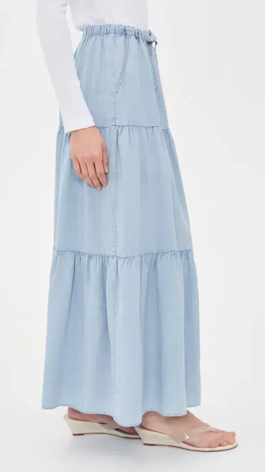 Splendid Melanie Indigo Skirt Bleached Indigo | Thumbnail 4 Splendid Melanie Indigo Skirt Bleached Indigo | Thumbnail 4