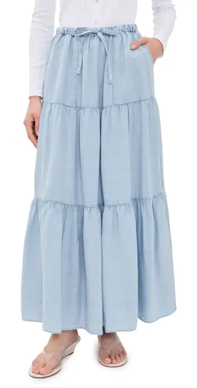 Splendid Melanie Indigo Skirt Bleached Indigo | Thumbnail 1 Splendid Melanie Indigo Skirt Bleached Indigo | Thumbnail 1