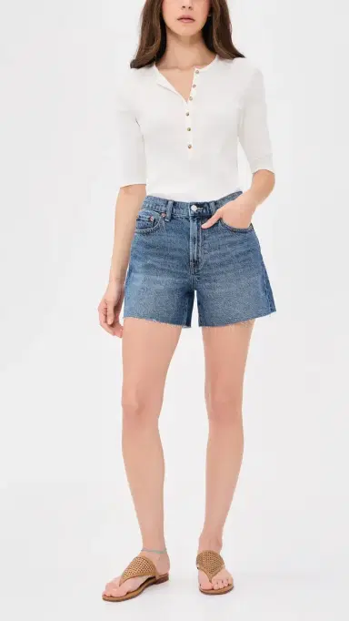 Pistola Kennedy Denim Shorts Cityscape | Thumbnail 5 Pistola Kennedy Denim Shorts Cityscape | Thumbnail 5