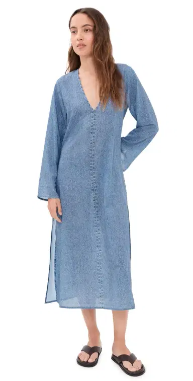 rag & bone Miramar Crinkle Coverup Dress minet M | Thumbnail 1 rag & bone Miramar Crinkle Coverup Dress minet M | Thumbnail 1