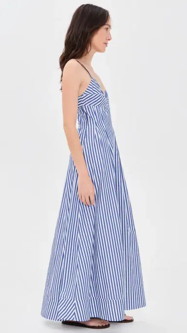 La Ligne Madeline Dress Cobalt/White | Thumbnail 4