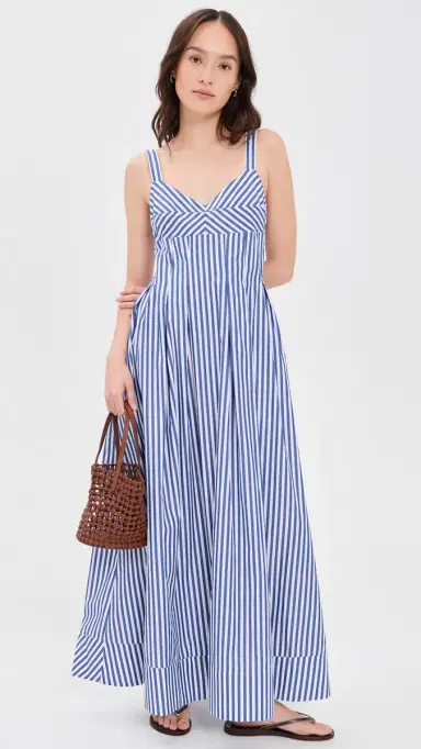 La Ligne Madeline Dress Cobalt/White | Thumbnail 5