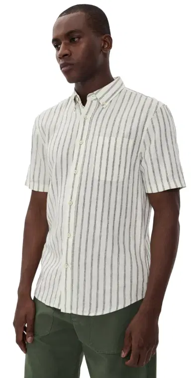 Faherty Breeze Shirt Moonlight Stripe | Thumbnail 1 Faherty Breeze Shirt Moonlight Stripe | Thumbnail 1