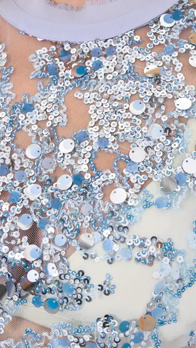 BAUM UND PFERDGARTEN Manira Sequin Blouse Kentucky Blue | Thumbnail 6