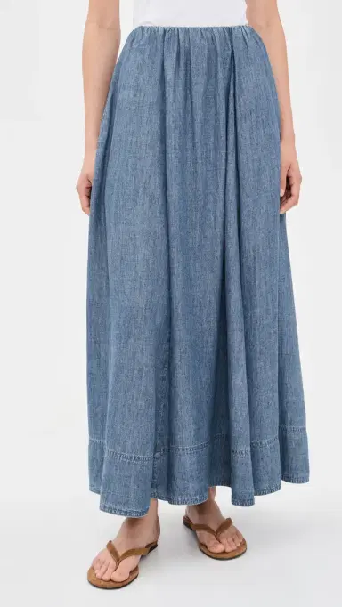 Faherty Tried & True Chambray Nera Skirt River Mist Wash | Thumbnail 2 Faherty Tried & True Chambray Nera Skirt River Mist Wash | Thumbnail 2