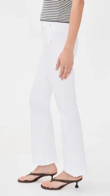 Veronica Beard Jean Carson Ankle Flare Jeans White | Thumbnail 4 Veronica Beard Jean Carson Ankle Flare Jeans White | Thumbnail 4