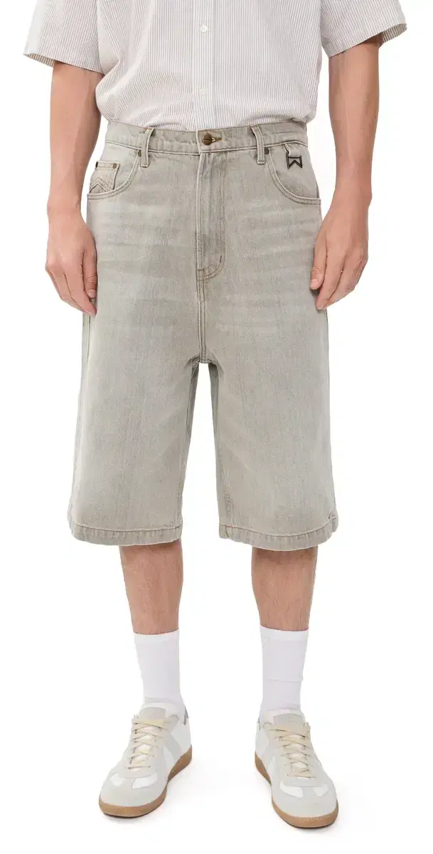 Baggy Traxedo Denim horts 13 Liberty Grey