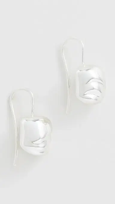 Jenny Bird Rue Drop Earrings Silver One Size | Thumbnail 2