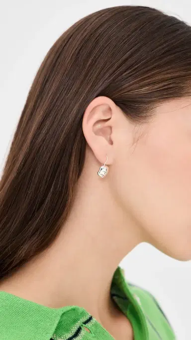 Jenny Bird Rue Drop Earrings Silver One Size | Thumbnail 3