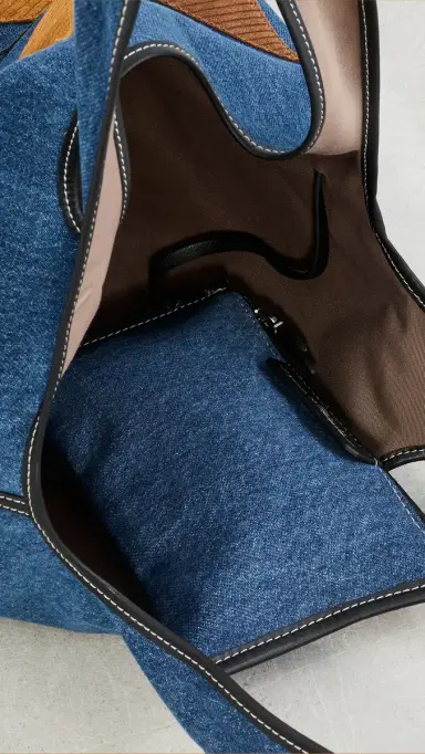 3.1 Phillip Lim Suede Quilted Denim Market Tote | Thumbnail 6 3.1 Phillip Lim Suede Quilted Denim Market Tote | Thumbnail 6