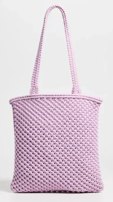 Faherty Sunwashed Macrame Shopper Tote | Thumbnail 2