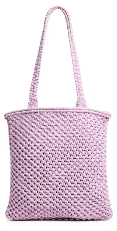 Faherty Sunwashed Macrame Shopper Tote | Thumbnail 1