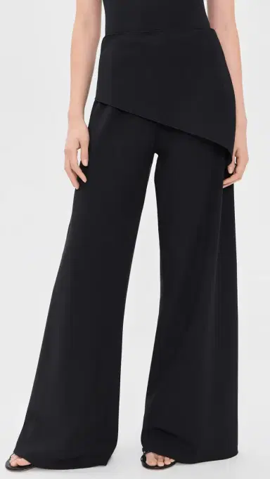 La Ligne Wrap Skirt Colby Pants Black | Thumbnail 2