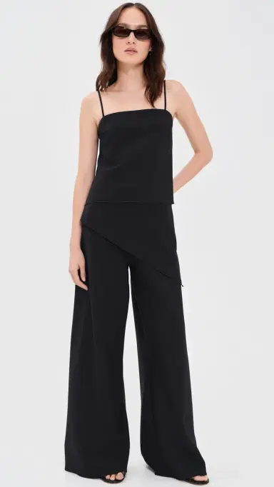 La Ligne Wrap Skirt Colby Pants Black | Thumbnail 5