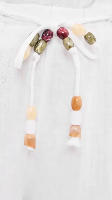 Little Lies Beaded Belt Pants White | Thumbnail 6