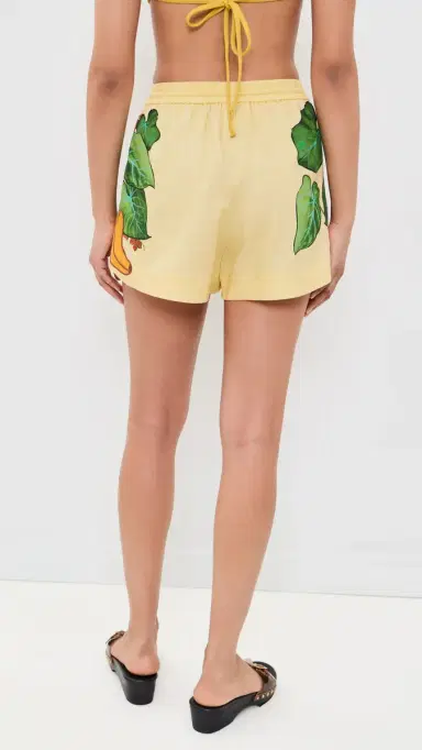 FARM Rio Yellow Banana Grapes Drawstring Shorts Banana Grapes Yellow | Thumbnail 3