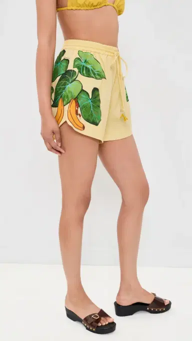 FARM Rio Yellow Banana Grapes Drawstring Shorts Banana Grapes Yellow | Thumbnail 4