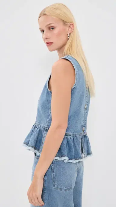Baum und Pferdgarten Madinel Denim Top Forever Blue Denim 38 | Thumbnail 4