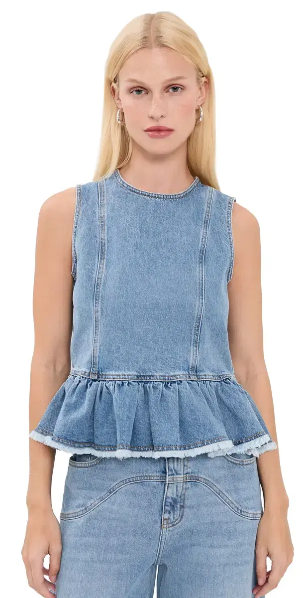 Madinel Denim Top Forever Blue Denim
